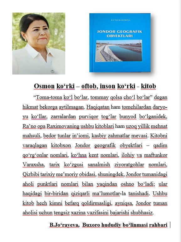 Yangi kitob taqdimoti